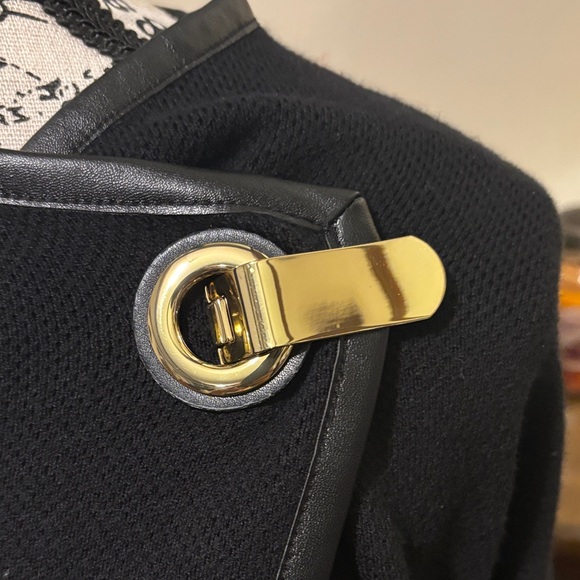 Per Se Black Sweater with Gold Accent - Picture 2 of 4